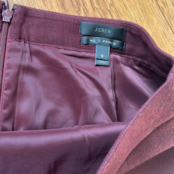 J Crew No 2 Wool Pencil Skirt Size 8 - Picture 3 of 4